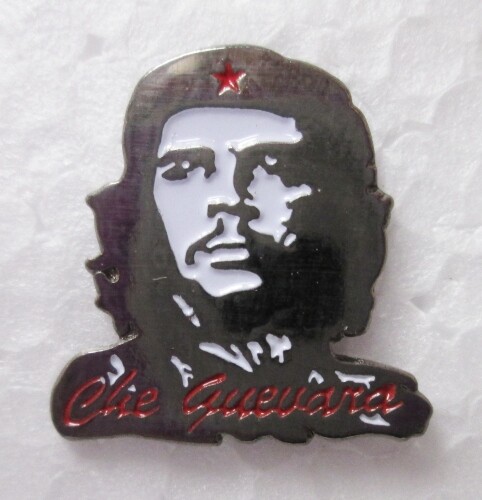 CHE GUEVARA KUBA KUBISCHE MARXISTISCHE REVOLUTION SCHWARZ/CHROM ANSTECKNADEL ABZEICHEN 1-17 - Bild 1 von 3