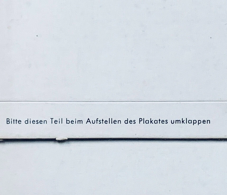 c1965 O.W. PÓSTER FISHER GAFAS RODENSTOCK vintage Lord SOPORTE DE EXHIBICIÓN Foto 4 de 4
