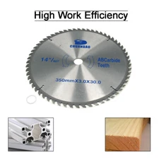 14inch Carbide Circular Saw Blade Cutting Wood Disc 40-120 Tooth With 30mm Bore
