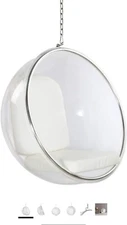 Fine Mod Bubble Hanging Chair, Extra Chain And Support Added - Pre Owned 8ft