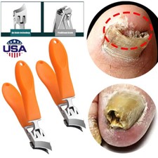 Wide Jaw Opening Anti-Splash Slanted Nail Clipper, Curved Nail Clipper/US