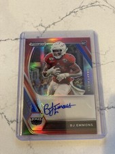 2021 Prizm Draft Picks B J Emmons RC Auto Prizm Red /199 Auto Seattle Seahawks