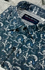 NWT Robert Graham men's Size L Long Sleeve Button Down Shirt,Abstract Shapes T