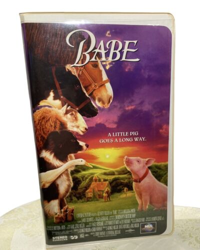 Babe VHS 1996 Kid Family Movie A Little Pig Farm Animals Funny Talking  Animals 96898245333 | eBay
