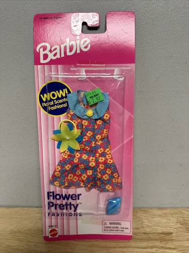 Barbie Dress 1996 Vintage Flower Pretty Fashion  #68580-91 New Barbie Clothes