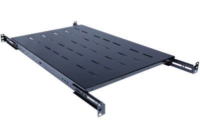 19'' Rack Mount Fixed Rack Server Shelf  1U-Adjustable from 24''-29''