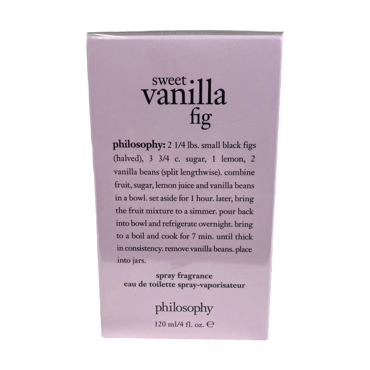 Philosophy sweet vanilla online fig perfume reviews