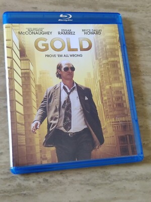 Gold (Blu-ray, 2016) Matthew McConaughey, Edgar Ramirez, Bryce Dallas Howard
