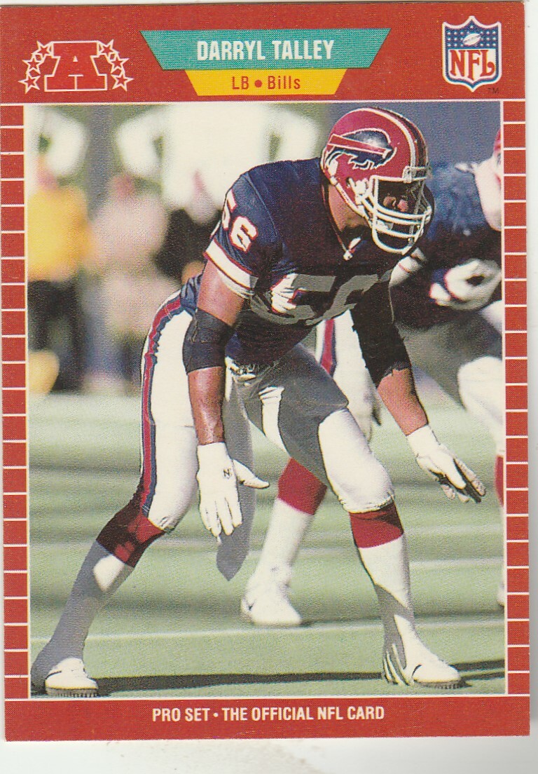 FREE SHIPPING-MINT TO NRMINT-1989 Pro Set #31 Darryl Talley Bills +BONUS CARDS