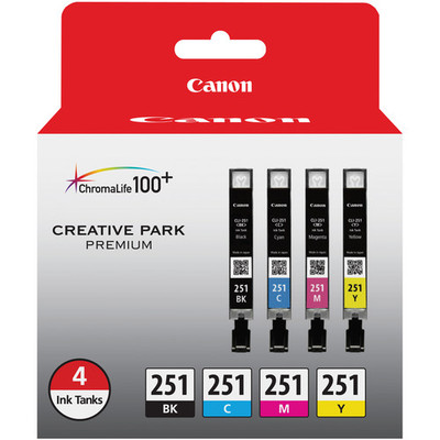 Canon CLI-251 4-Cartridge Ink Set- Canon USA Authorized Dealer!  13803151664|