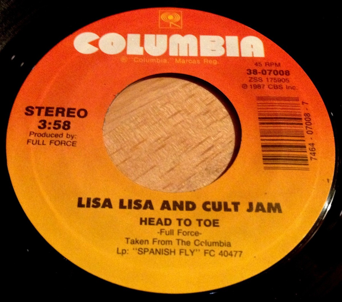Lisa Lisa & Cult Jam 45 Head To Toe / You'll Never Change w