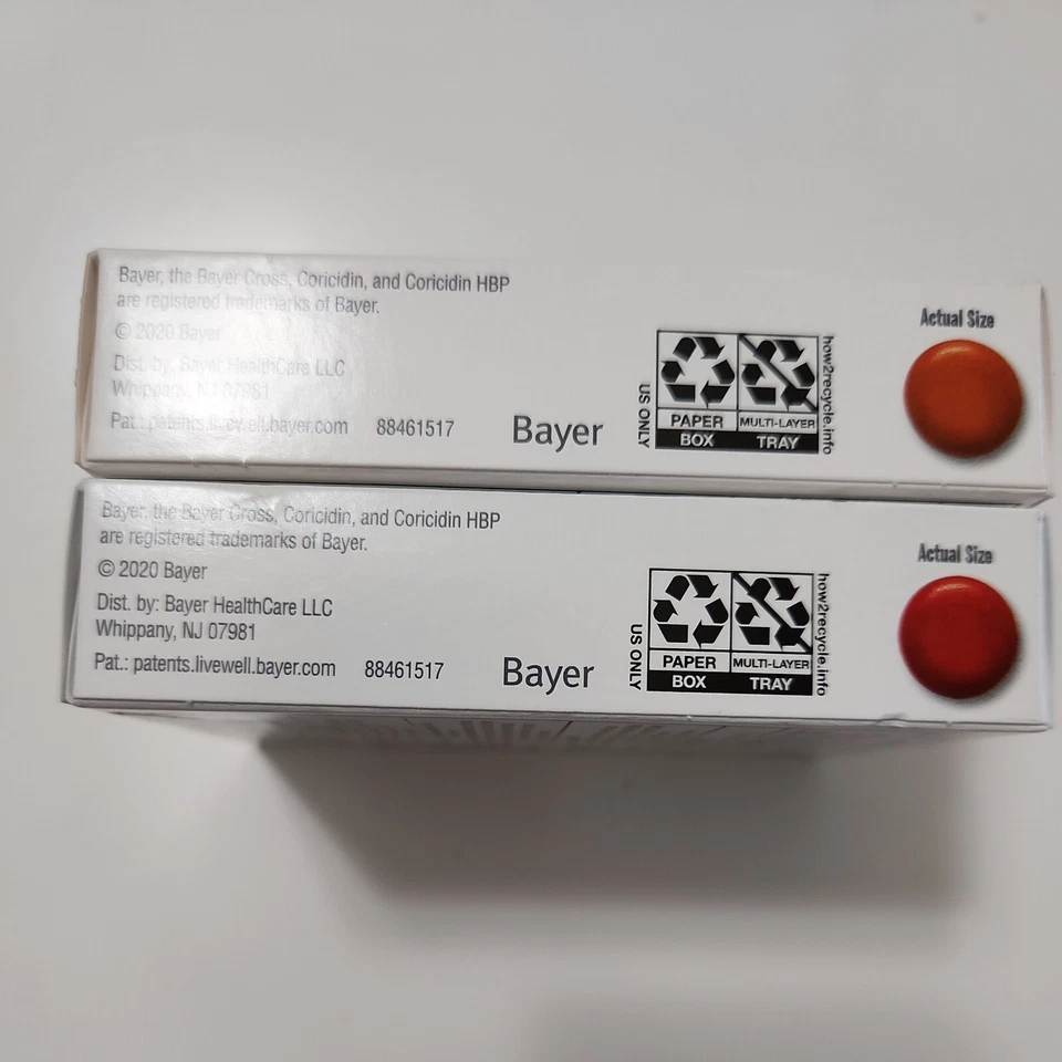 Bayer Coricidin HBP Cold + Flu Relief 20 Tablets x2 Exp 2026+ - Image 4 of 4