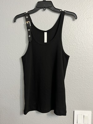 ★ Leey★ BUCKLE SLEEVELESS TOP BLACK P0000EGI s-l400.jpg