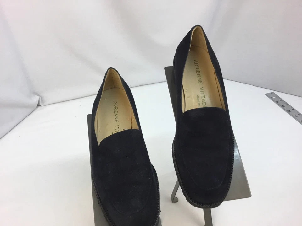 Adrienne Vittadini Pumps Shoes Sz 6 B Black Suede Made Italy Worn Once YGI F7 - Image 4 of 4