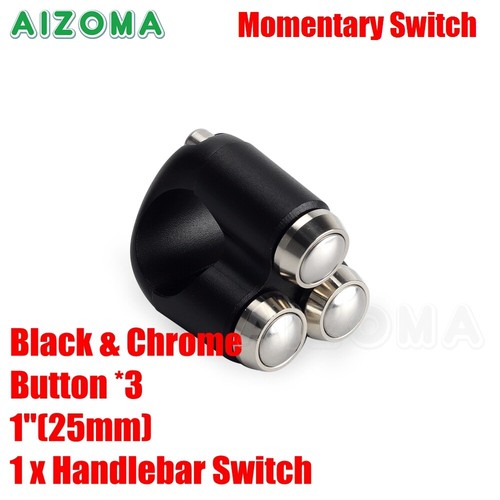 Cafe Racer Motorcycle 2/ 3/ 4 Button Momentary Switch For 1″ or 7/8″ Handlebars - Picture 19 of 41