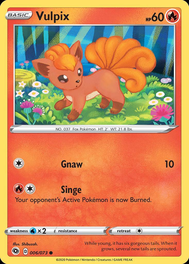 Pokemon Vulpix (6/81) Champion's Path LP