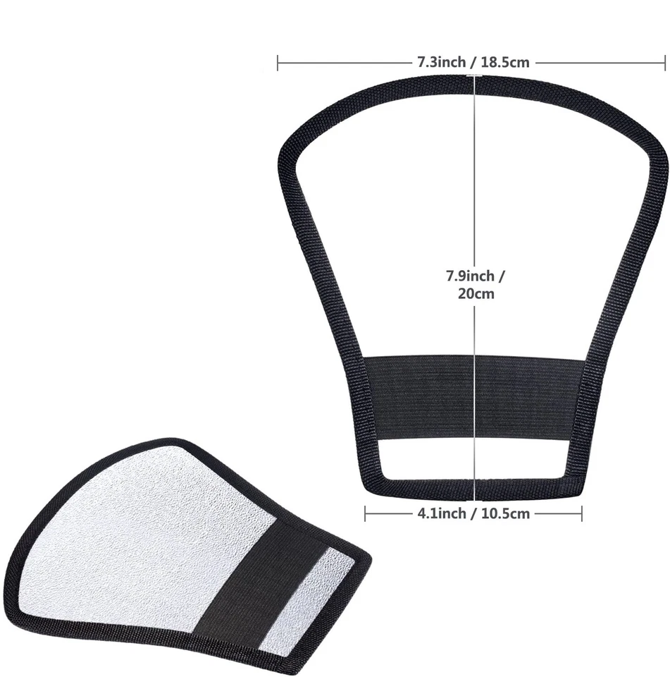 2 Pcs Speedlite Soft Reflector Diffusing Panel Flash Softbox Diffuser Kit - Image 3 of 4