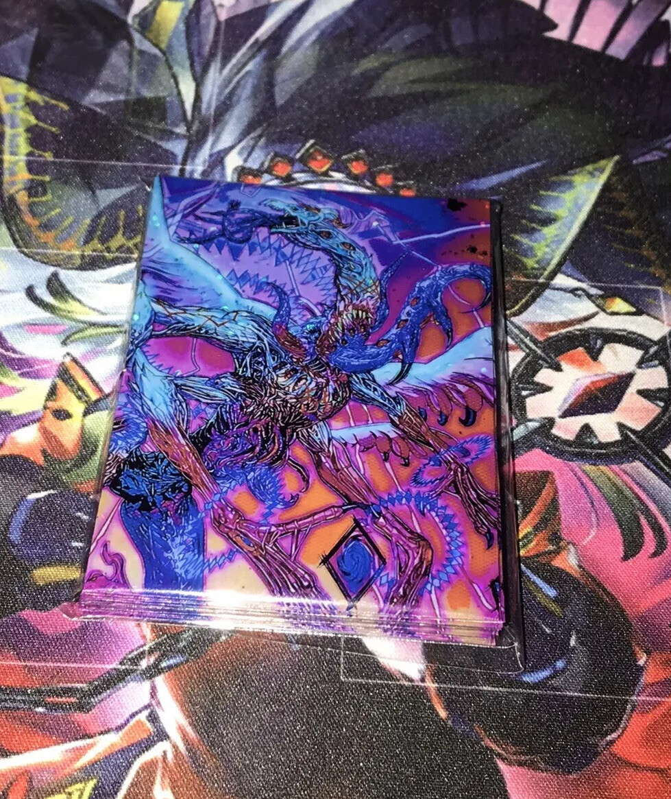 Bystial Dis Pater Holographic Yugioh card sleeves 15x sleeves 91x64mm