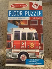 Melissa & Doug "Fire Truck” 36 Pc. FLOOR PUZZLE