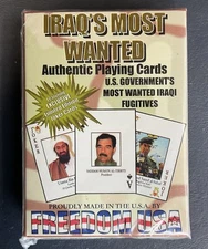 Iraq's Most Wanted Authentic Playing Cards Limited Edition Joker VTG Sealed Deck