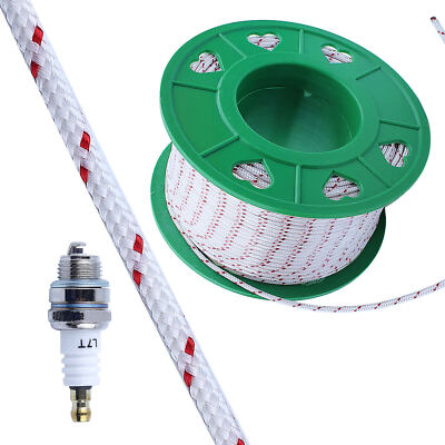 3mmx100m Starter Rope Pull Cord Spark Plug Kit For Stihl Husqvarna Echo Homelite