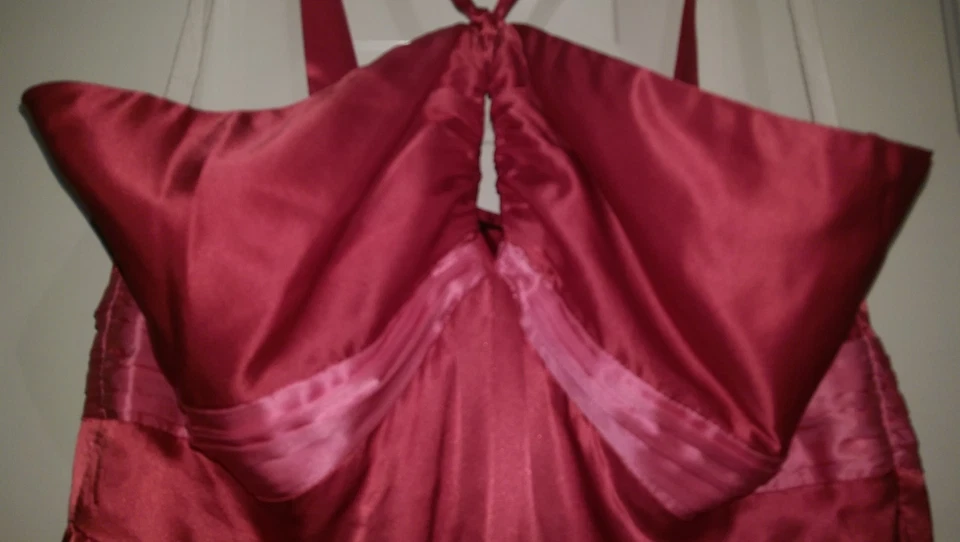 Vestido de verão feminino TOCCA tamanho 10 seda rosa NOVO - Imagem 3 de 4