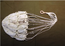 Aerospace Vintage Military Supply Drop Parachute Diameter 0.83m/2.72Ft