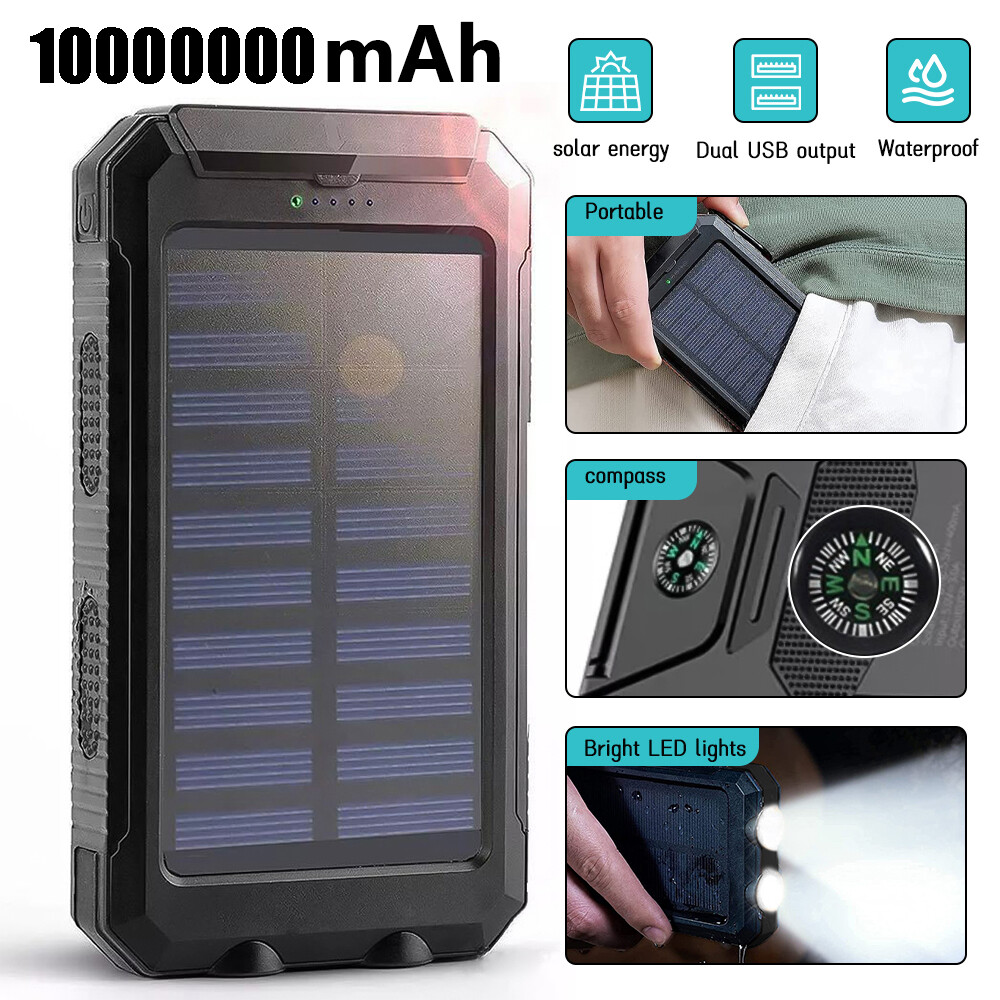 Anker PowerCore Solar 10000 New ① Anker Solar PowerBank 10000mAh with IP64 Protection for Outdoors
