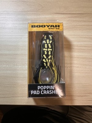 3 pack of Booyah Poppin' Pad Crasher topwater bass fishing color - dart frog