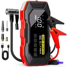 Jump Starter with Air Compressor 4000A Portable Car Battery Jump Starter All Ga