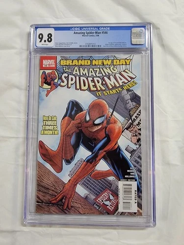 AMAZING SPIDER-MAN 546 CGC 9.8 NM/M Marvel 2/2008 Brand New Day