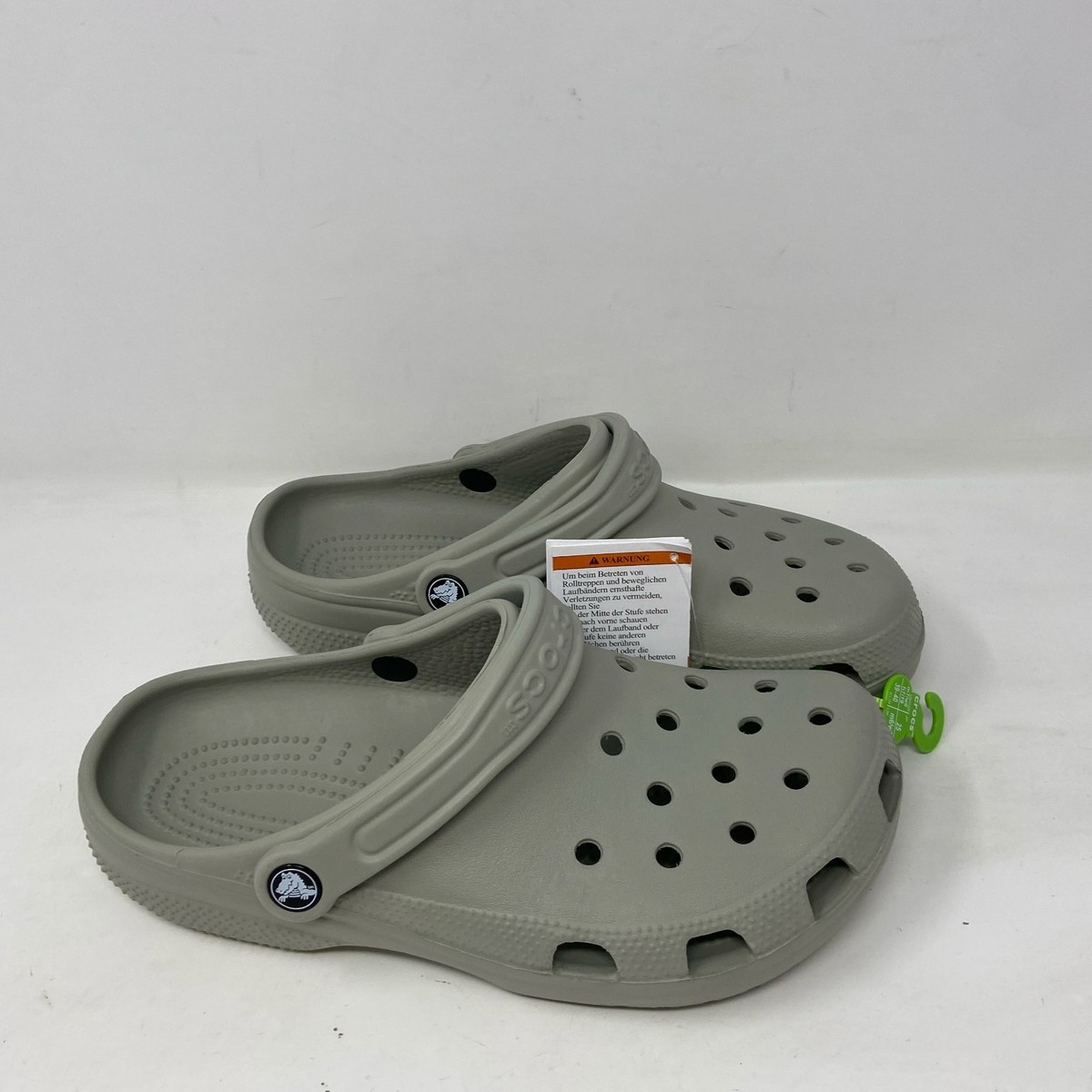 CROCS CLASSIC CROCBAND CLOG UNISEX M9/W10 GRAY Crocs Crocband Unisex Clogs - Lavander - Black Band | eBay main image 2