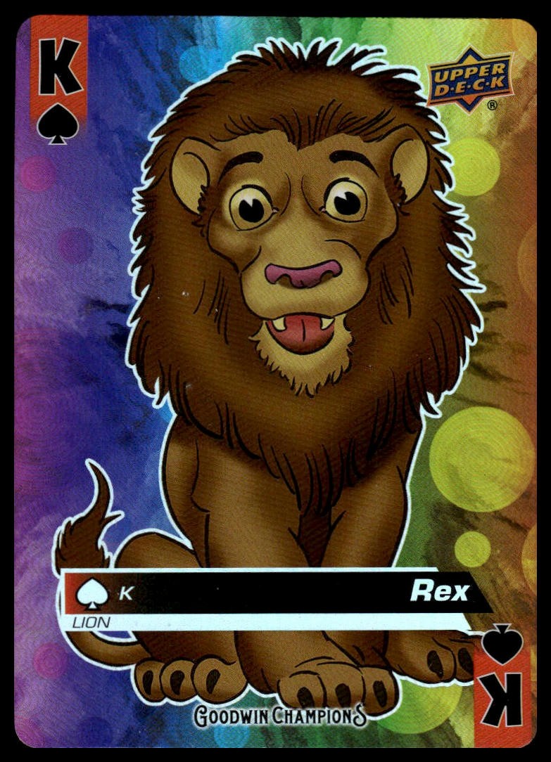 2021 Upper Deck Goodwin Champions Rex #K Playing Cards Animation