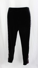Johnny Was Workshop Black Gray Maroon Embroid...