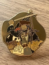 Disney Pirates Of The Caribbean Jack Sparrow Golden Coin Pin