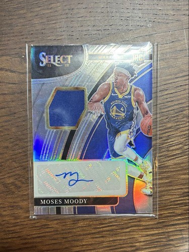 2021-22 Panini Select Moses Moody Golden State Warriors Auto /199 #RJ-MMD - Foto 15 di 24