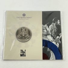 UK Royal Mint Packet The Who BU £5 Coin 2021