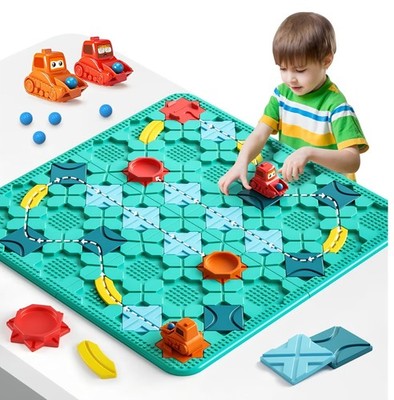 Logical Road Builder Games STEM Family Board Game, Large Educational Smart Brain