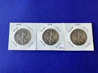 (3) Walking Liberty Half Dollars 1935, 1936, 1937 (1.08 TOZ SILVER)
