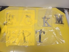 LARGE SNOWFLAKE INITIAL MONOGRAM CHRISTMAS TREE ORNAMENT 3.5" ONLY 5 LEFT CHOOSE