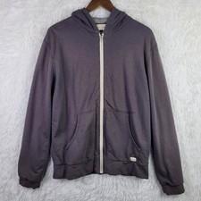 Marine Layer Gray Unisex M Full Zip Hoodie Sw...