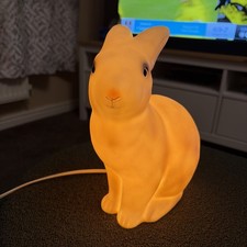 Rare Vintage HEICO Egmont GPlastic RABBIT Bunny Night Light/Lamp