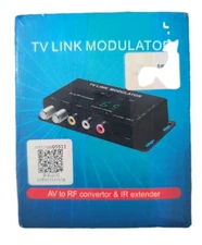 New TV Link Modulator AV To RF Convertor IR Extender 