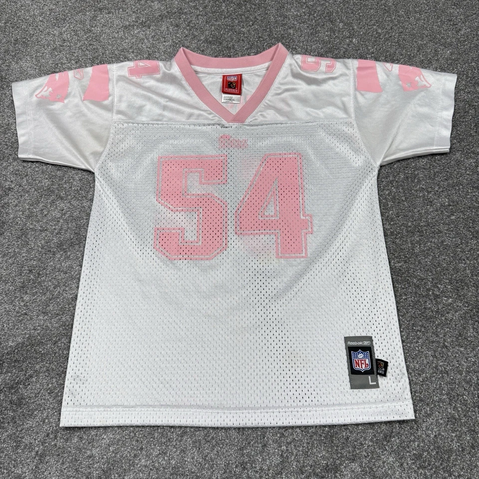 Camiseta Tedy Bruschi New England Patriots Niñas Grandes Niños NFL Fútbol Reebok Foto 2 de 4