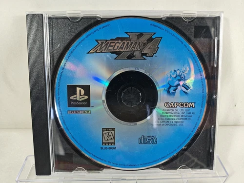Mega Man X4 (Sony PlayStation 1, 1997) PS1 Tested Working