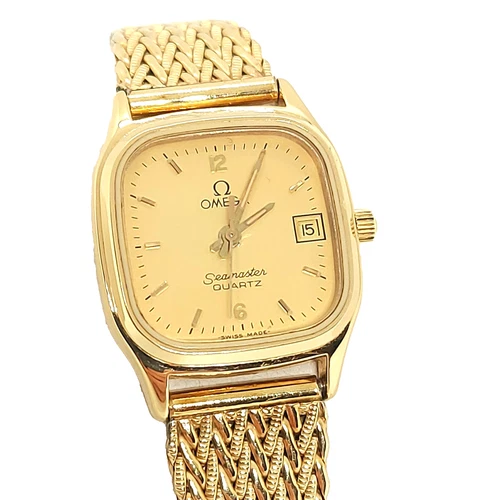 OMEGA Seamaster Brest Quartz Ref.596.0045 Gold-plated Cal.1380 SS Ladies Watch