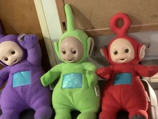Playskool Plush Teletubbies Set Of 3 Non-talking