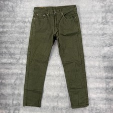 Levi's 502 Regular Taper Stretch Pants Mens Size 29x30 Green