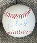 vin scully Signed Baseball With Coa Authenticated