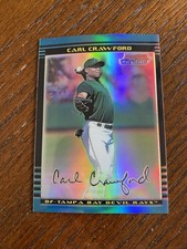 2002 Bowman Chrome Refractor Carl Crawford #237 Rays 476/500